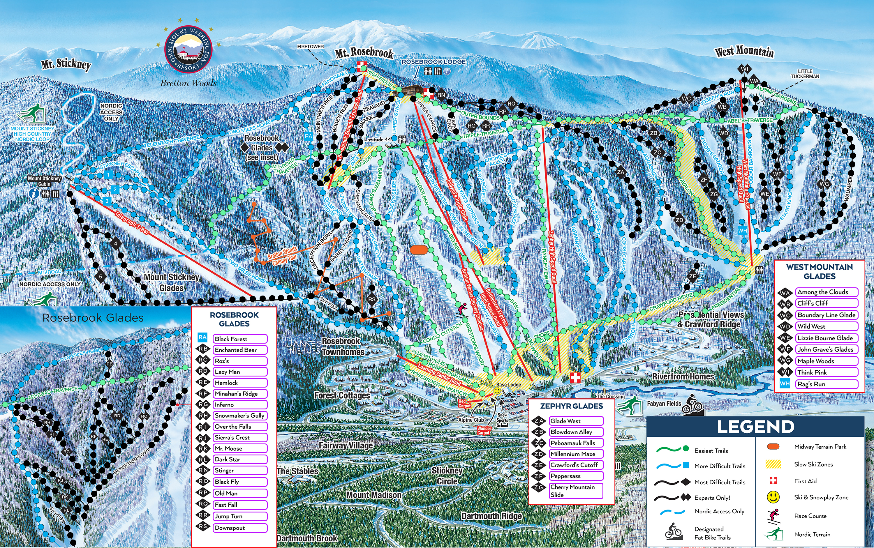 Bretton Woods Trail Map